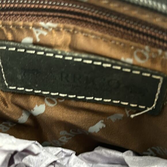 NWT Arrigo Black leather Unisex's Shoulder Crossbody bag - Picture 5 of 6